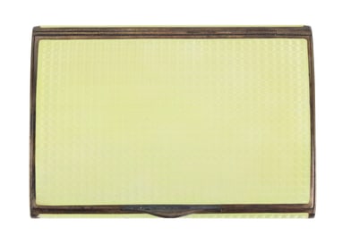 Gilt Silver and Yellow Guilloche Cigarette Case