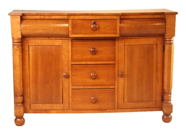 Empire Maple and Cherrywood Sideboard