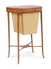 Federal Satinwood Banded Work Table