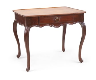Louis XV Mahogany One Drawer Tray Top Table