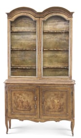 Louis XV Paint-Decorated Secretary Cabinet