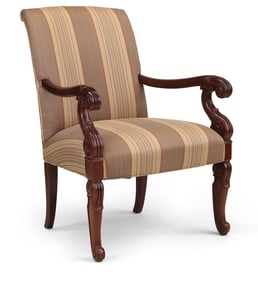 Charles X Style Mahogany Fauteuil