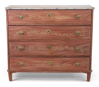 Gustavian Paint-Decorated Chest of Drawers
