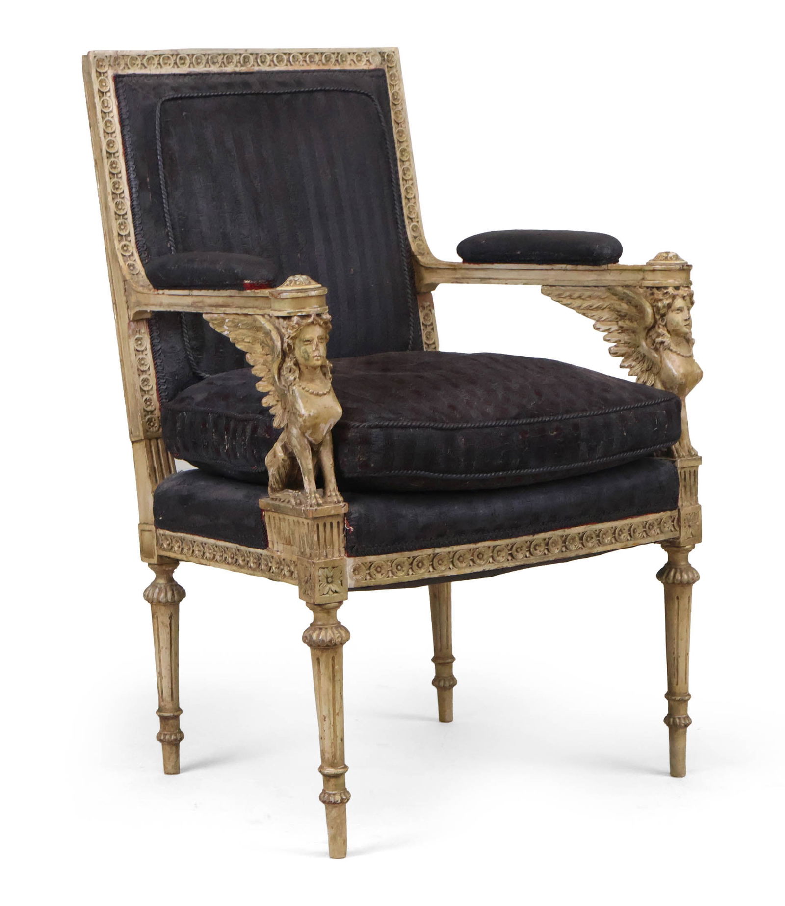 Louis XVI Paint-Decorated Armchair (1 of 17)