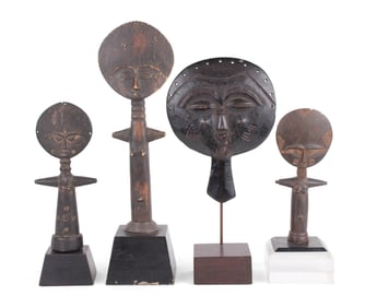 Three Ashanti Akuaba Fertility Dolls