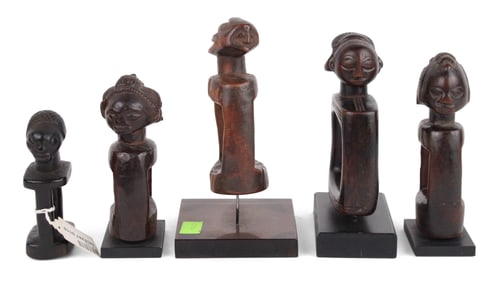 Five Luba Divination Implements