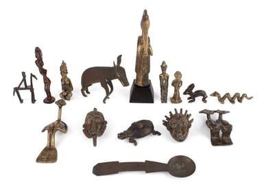 Group of Small African Metalware Objects