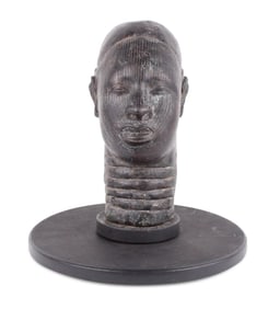 Yoruba Bronze Ife Style Bronze Head