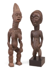 Two African Carved Wood Figures