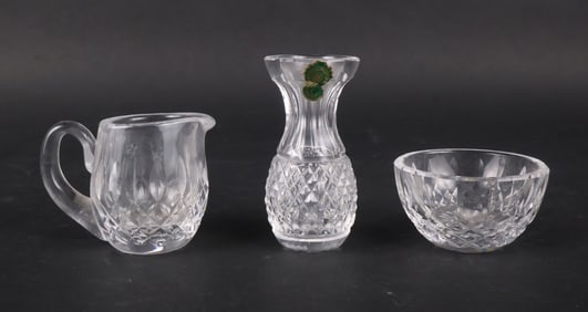 Three Waterford Crystal Table Articles