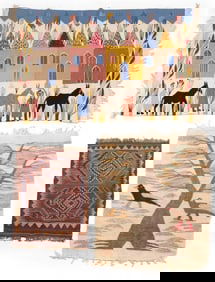 Three Flat-Woven Rugs