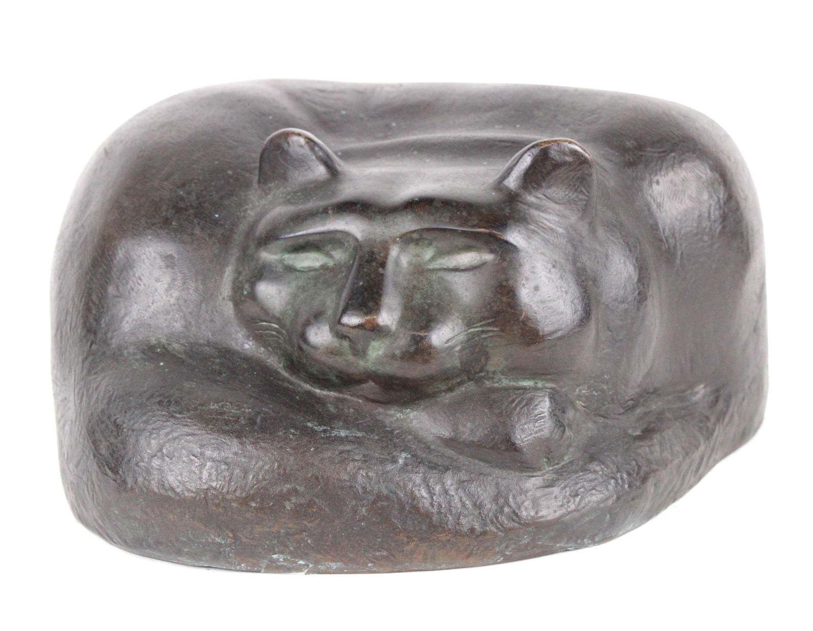 William Zorach, 1887-1966, Sleeping Cat, Bronze (1 of 7)