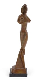 After Alexander Archipenko, 1887-1964, Geometric Statuette, Bronze
