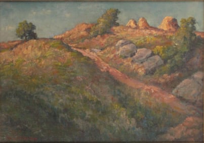 William Langson Lathrop, 1859-1938, Desert Landscape, Oil on Canvas