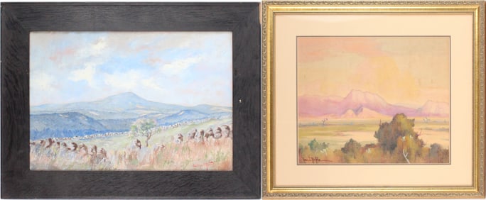 Henry Leopold Richter, 1870-1960, Desert Landscape, Watercolor