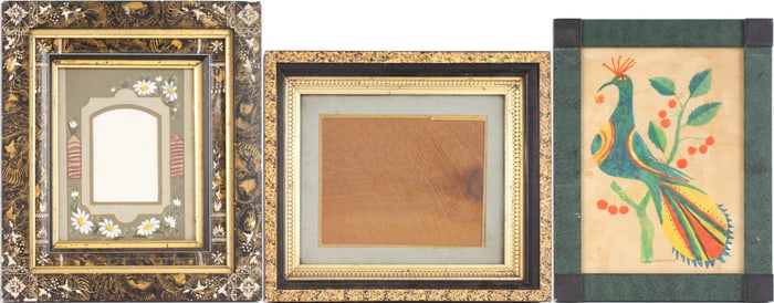 W.M. Ellinger, Folk Art Bird, Watercolor on Paper