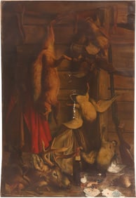 Large Tin Lithograph Whisky Advertisement