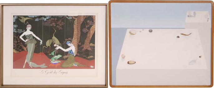 Seashells on a Pedestal, Oil on Canvas