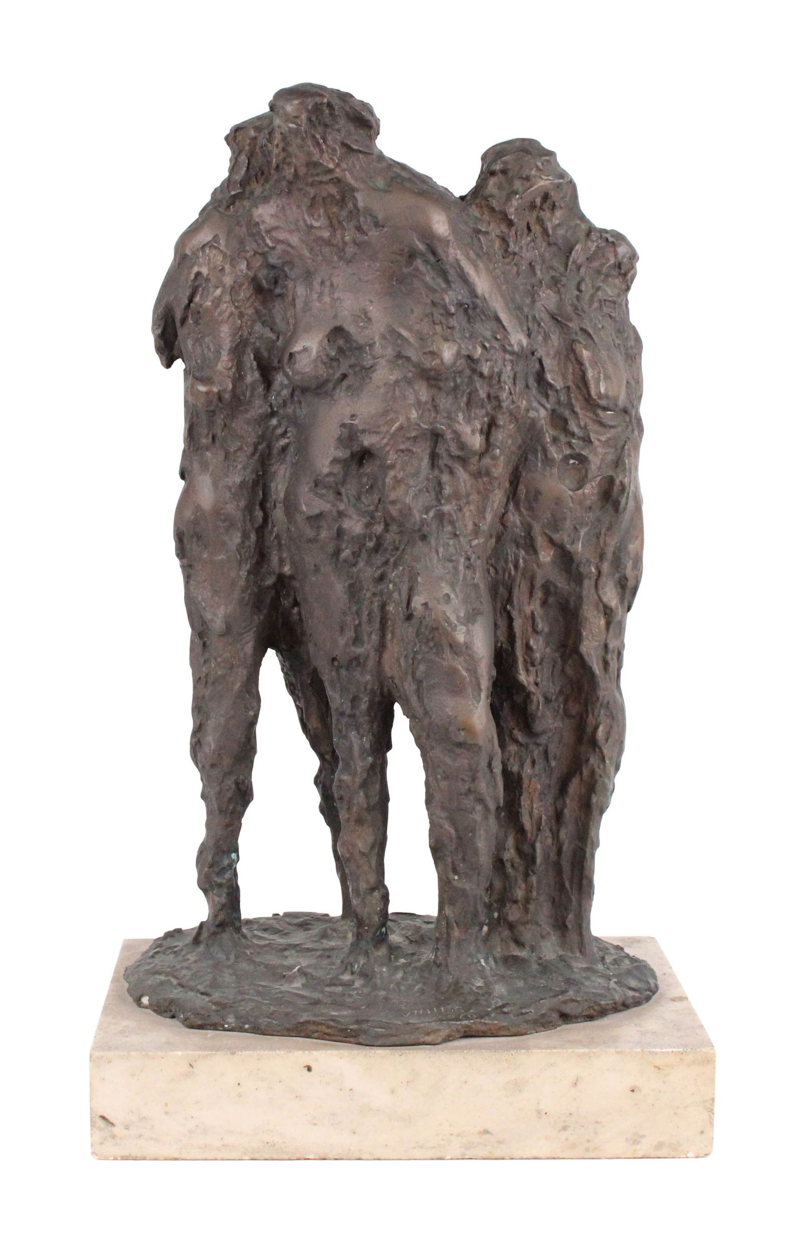 James N Wines, American 1932, Three Abstract Figures, Bronze (1 of 10)