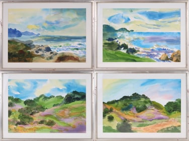 Les Anderson, Abstract Landscapes, Watercolors