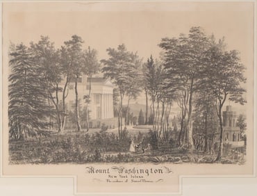 William Jewett, Mt. Washington on New York Island, Lithograph