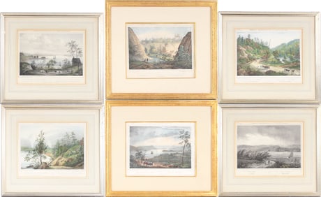 After Jacques Gerard Milbert, 1766-1840, Amerique Septentrionale - New York, Lithographs
