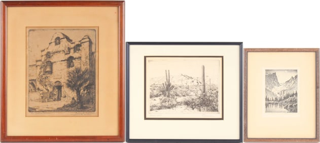 Lyman Byxbe, 1886-1980, Dream Lake, Etching