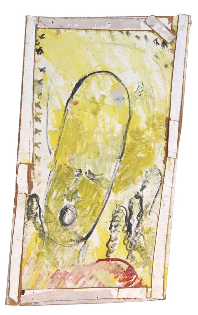 Purvis Young, American 1943-2010, Untitled, Oil on Masonite (1 of 11)