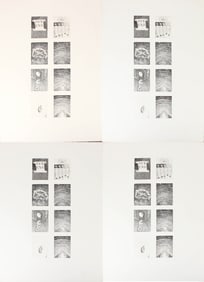 Paul Thek, American 1933-1988, Untitled I/XII, Etchings