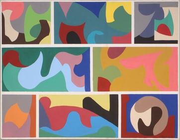 Gregory Dawson, American 1934-2007, Abstract, Oil on Canvas
