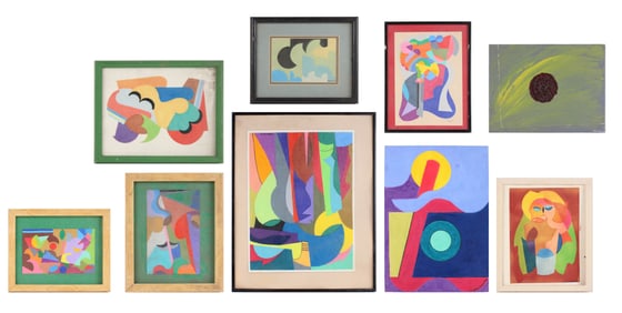 Gregory Dawson, 1935-2007, Ten Abstract, Mixed Media