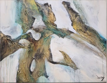 Jonas Gerard, 1941-2020, The Texture of Time I, Mixed Media on Canvas