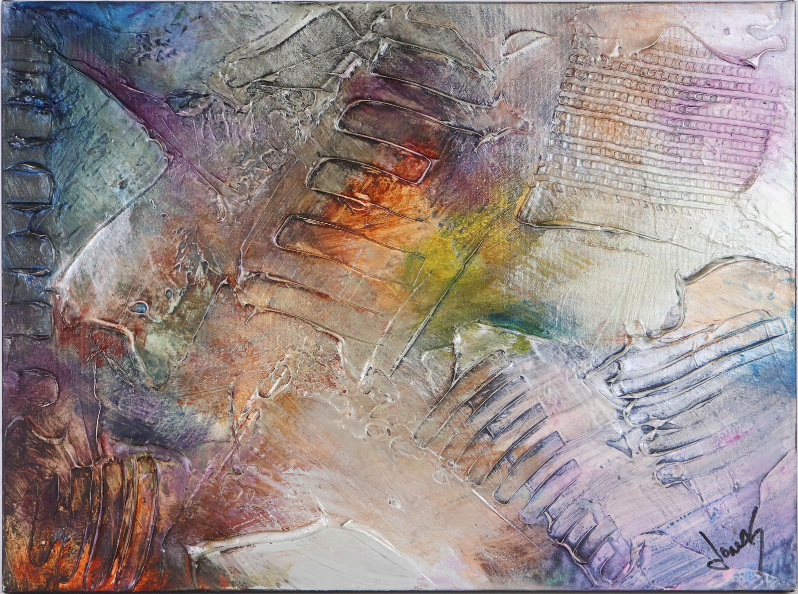 Jonas Gerard, 1941-2020, Alchemy #28, Mixed Media on Canvas (1 of 10)