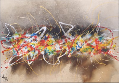 Jonas Gerard, 1941-2020, Beyond Jazz, Mixed Media on Canvas
