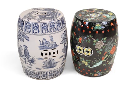 Two Chinese Porcelain Garden Seats