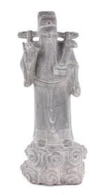 Chinese Carved Stone Figure of a Scholar