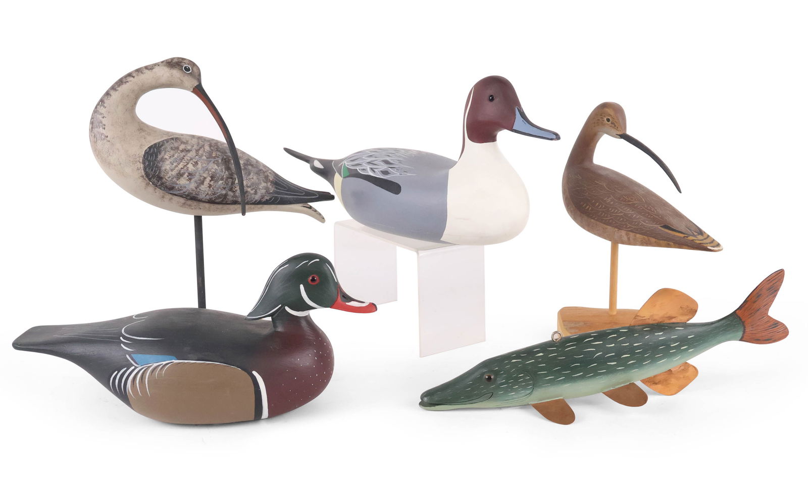 Five Carved and Painted Decoys by Jack Mizak (1 of 18)