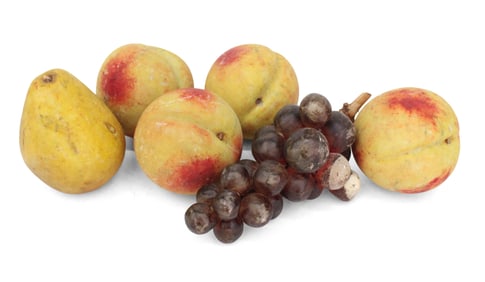 Group of Assorted Painted Stone Fruit