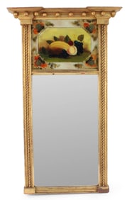 Classical Eglomise Panel Looking Glass