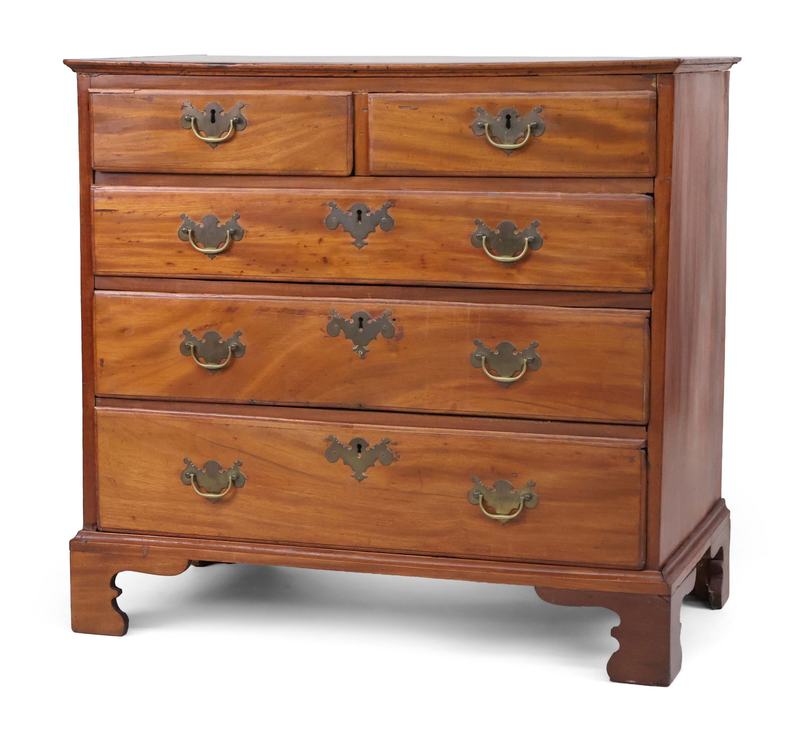 George III Mahogany Chest of Drawers: George III Mahogany Chest of DrawersEnglish, c. 1770.32 1/4 x 34 x 20 in. (81.9 x 86.4 x 50.8 cm.)