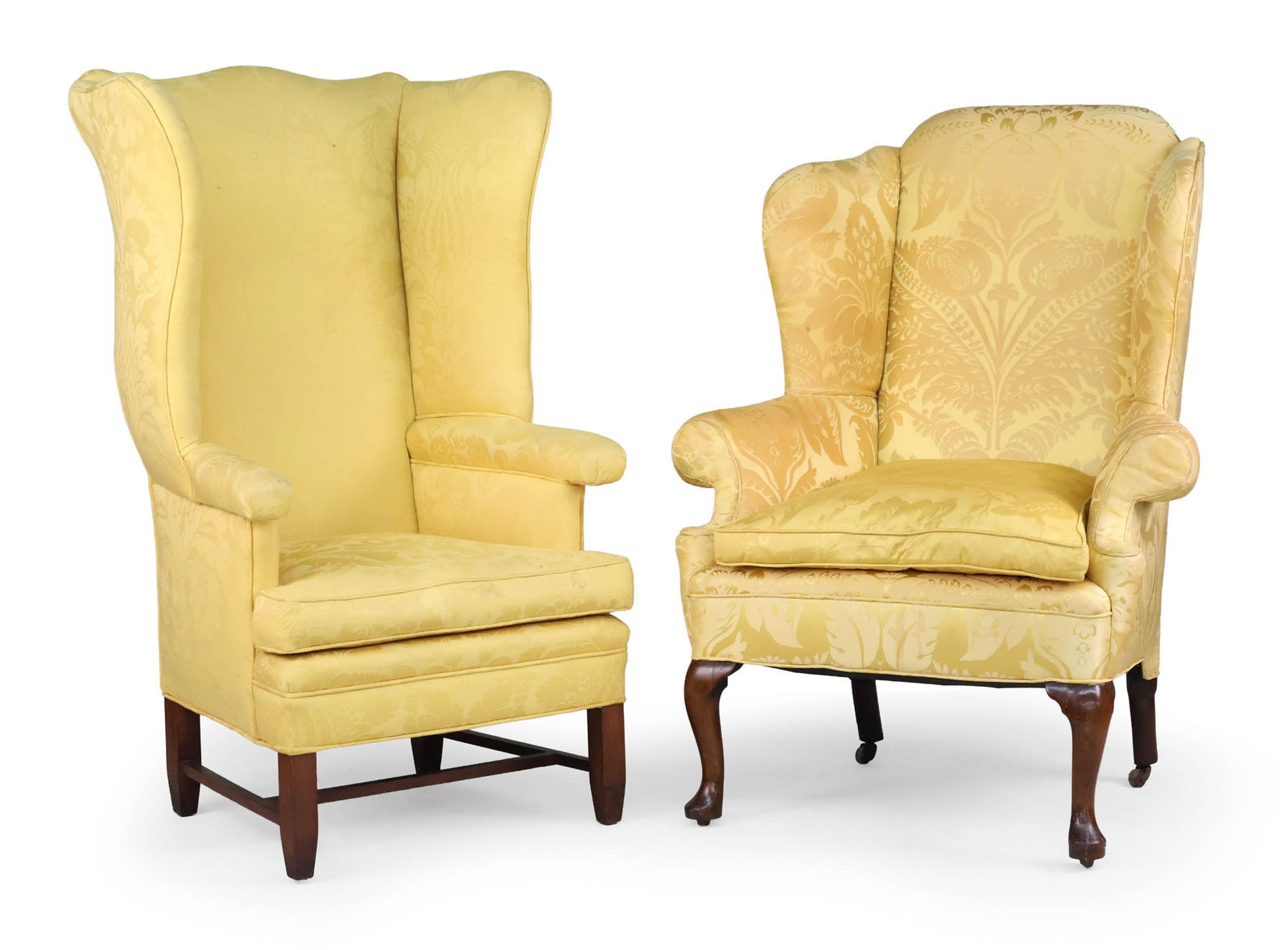 Two Yellow-Upholstered Easy Chairs (1 of 15)
