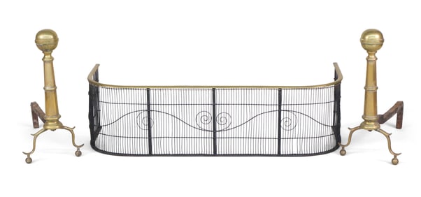 Wrought Wire and Brass D-Shaped Fire Fender