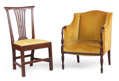 Chippendale Walnut Side Chair