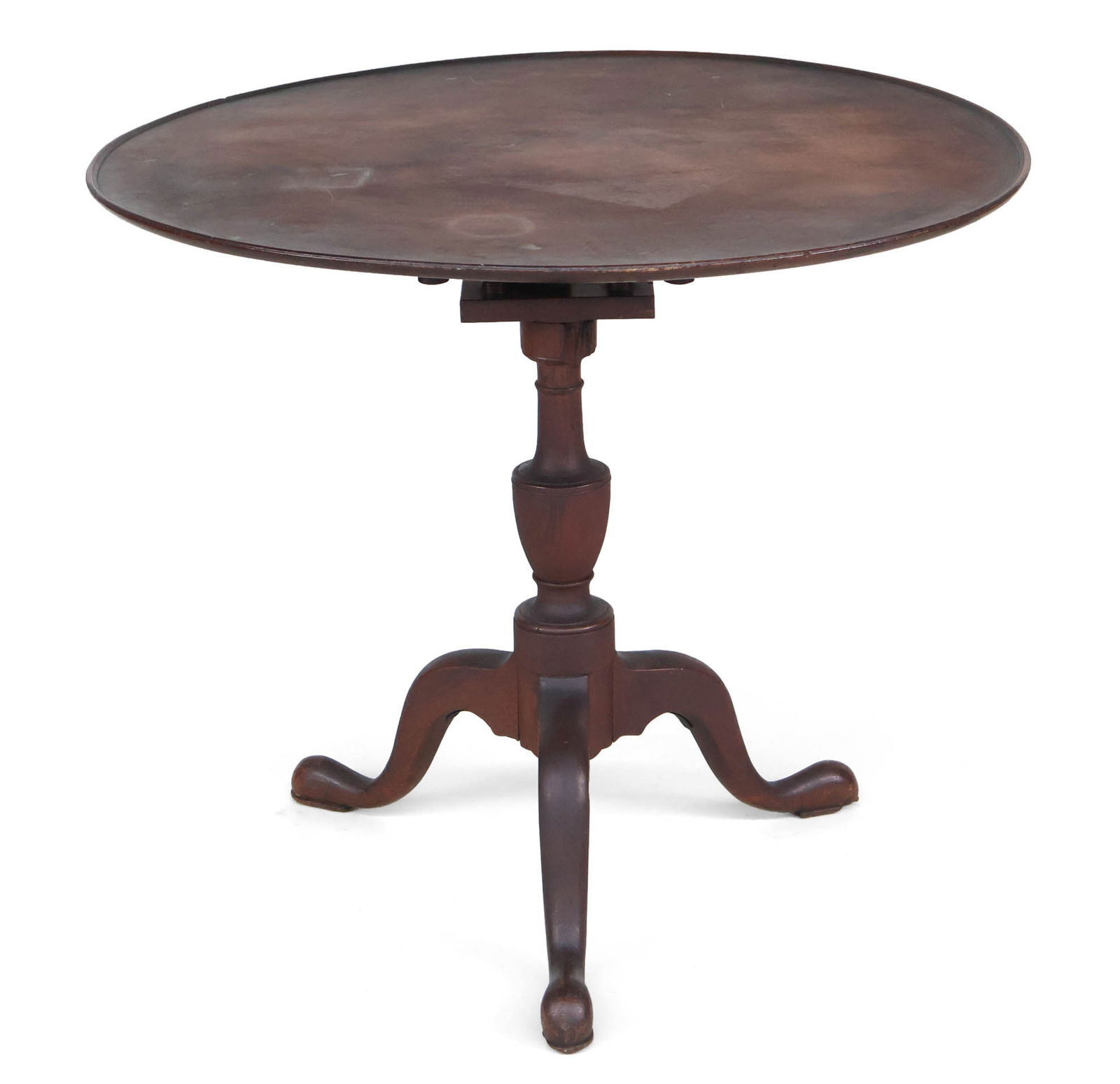 Federal Figured Mahogany Tilt-Top Dish Top Tea Table (1 of 10)