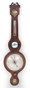 Regency Mahogany and Ebony Barometer