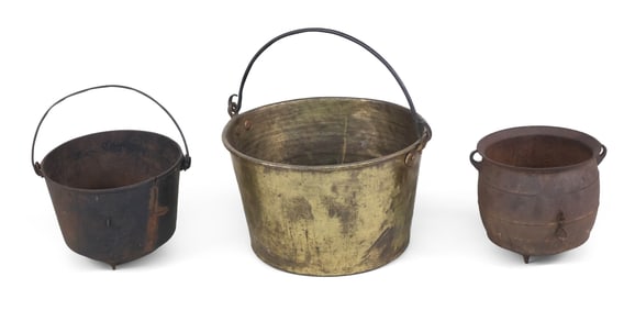 Brass and Wrought Iron Bucket