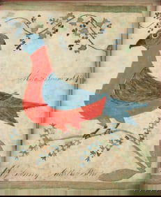 Fraktur-Merit Card (Belohnung) for Fanny Miller