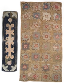 Two Hooked Rugs