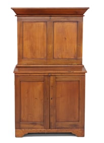 Federal Pine and Poplar Fall Front Desk-and-Bookcase