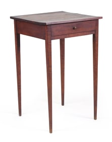 Federal Figured Tiger Maple One Drawer Stand